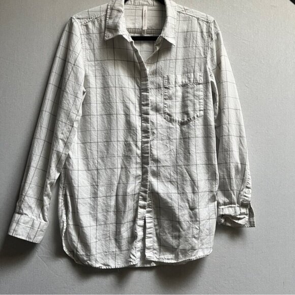 Babaton Aritzia lined collar white blouse Sz M - Picture 1 of 9